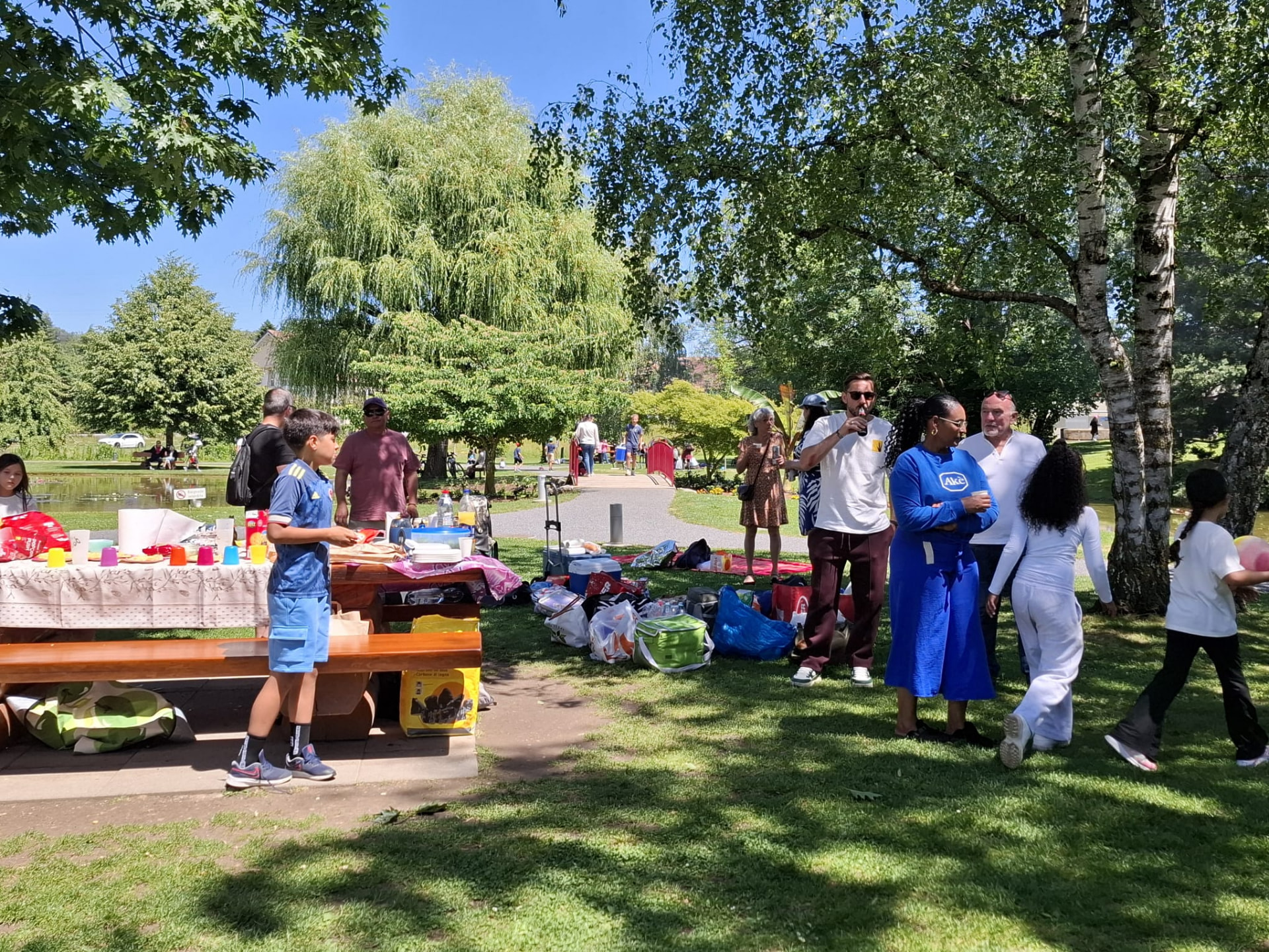 Sortie au parc avec les familles